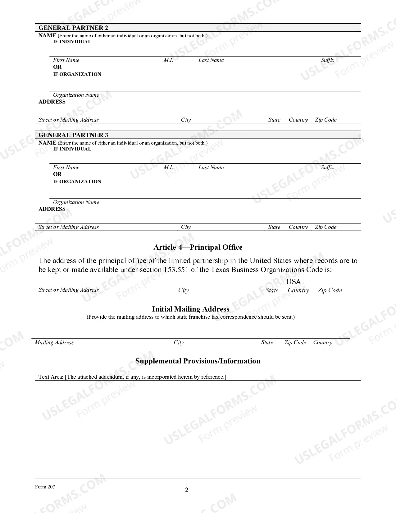 Preview Certificate of Formation-Limited Partnership