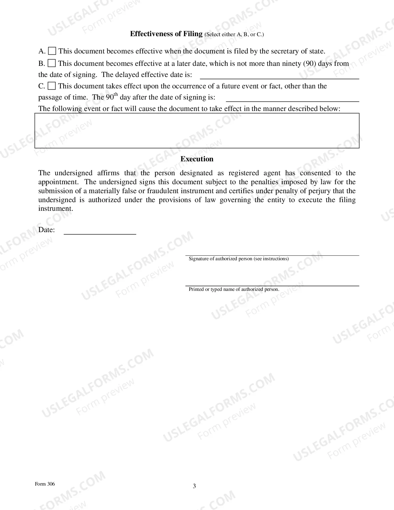 Preview Application For Registration of A Foreign Limited Partnership