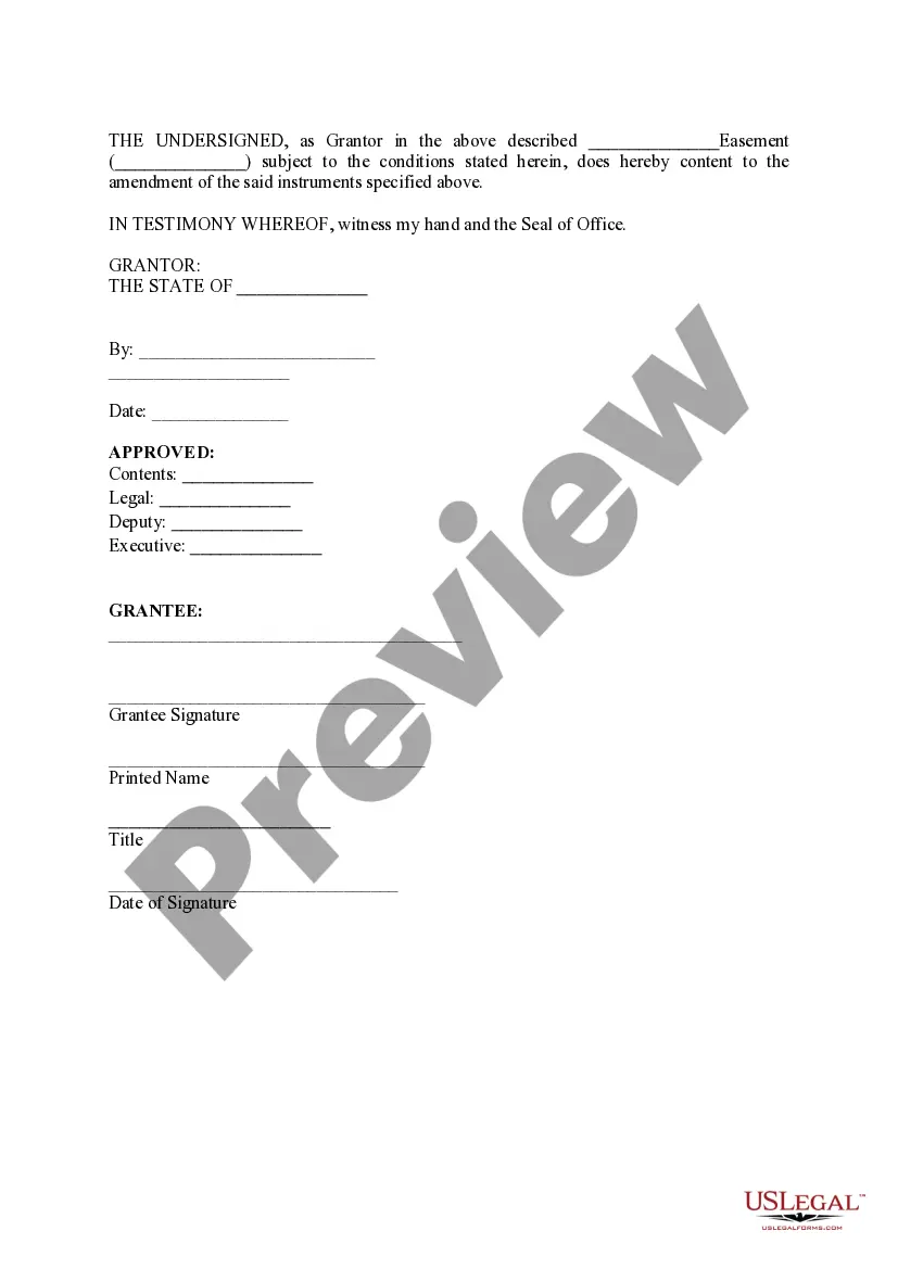 Preview Amendment to Miscellaneous EasementAmendment to Miscellaneous Easement