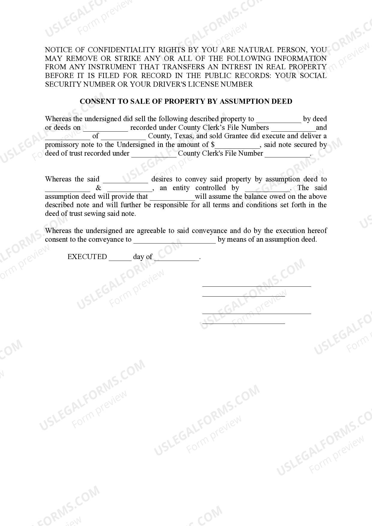 Texas Property Gift Deed Form US Legal Forms