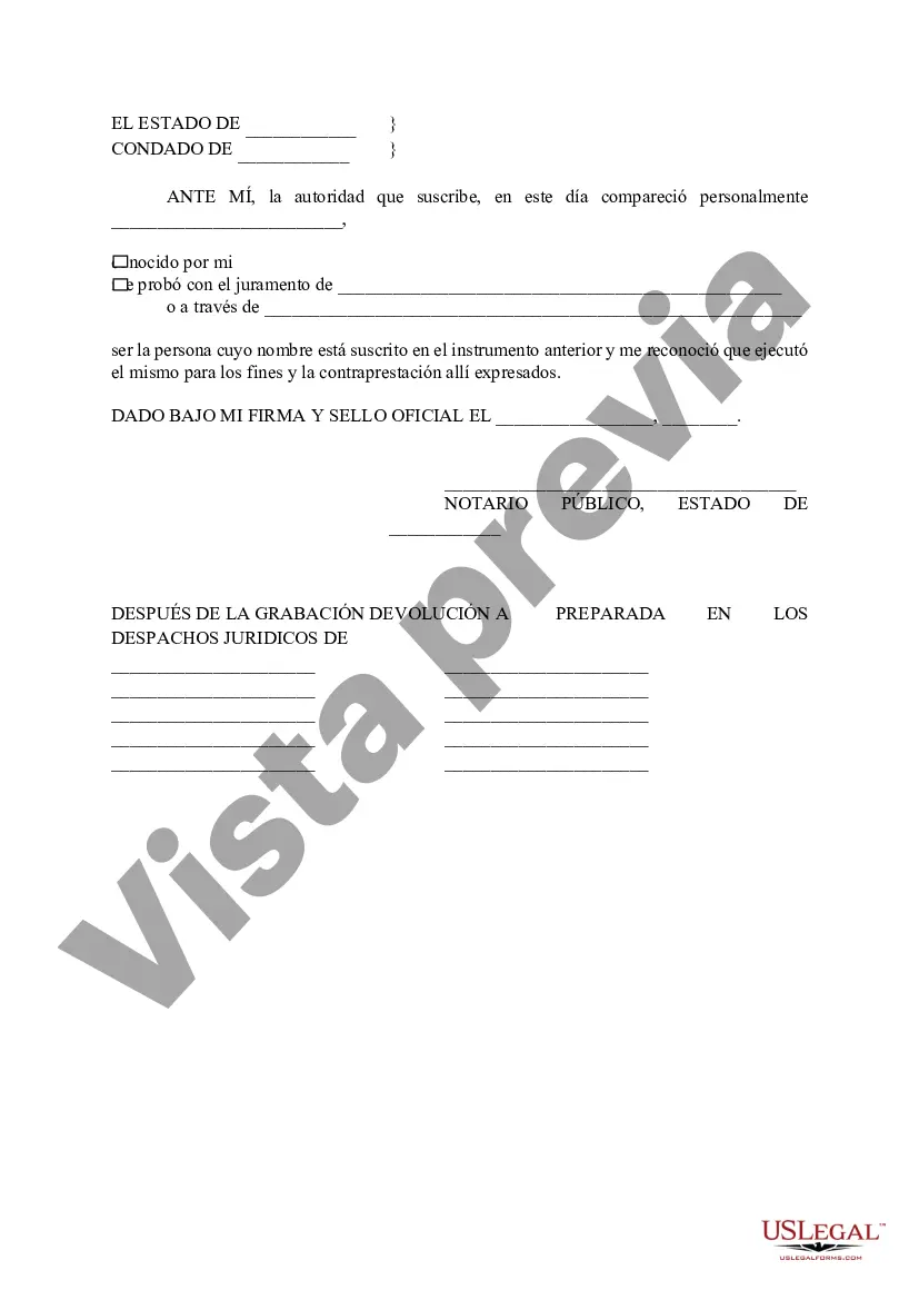 Preview Declaración jurada de no propiedad familiar y designación de propiedad familiar