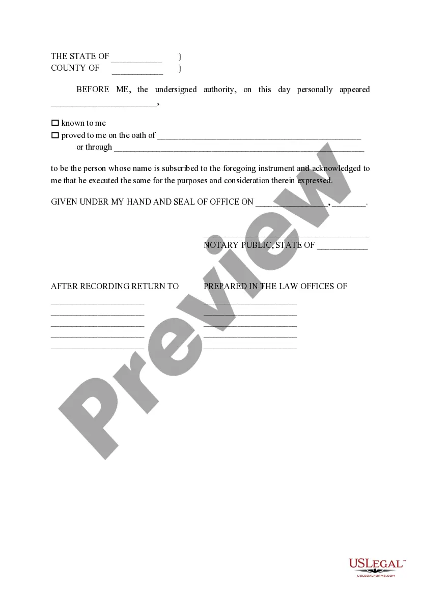 Preview Non- Homestead Affidavit and Designation of Homestead