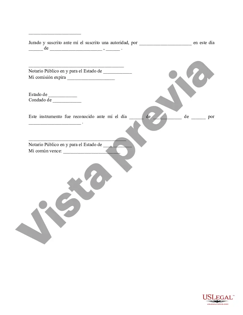 Preview Declaración jurada de no la misma persona