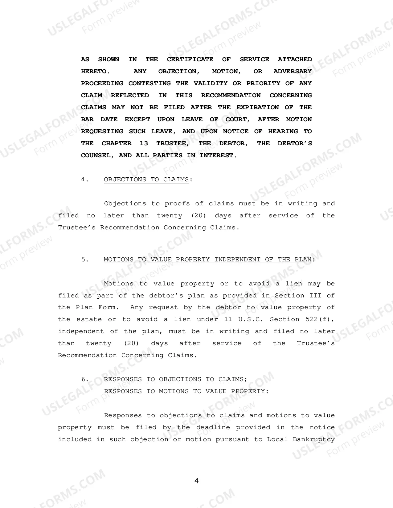 Preview Debtor(s) Chapter 13 Plan (Midland-Odessa)