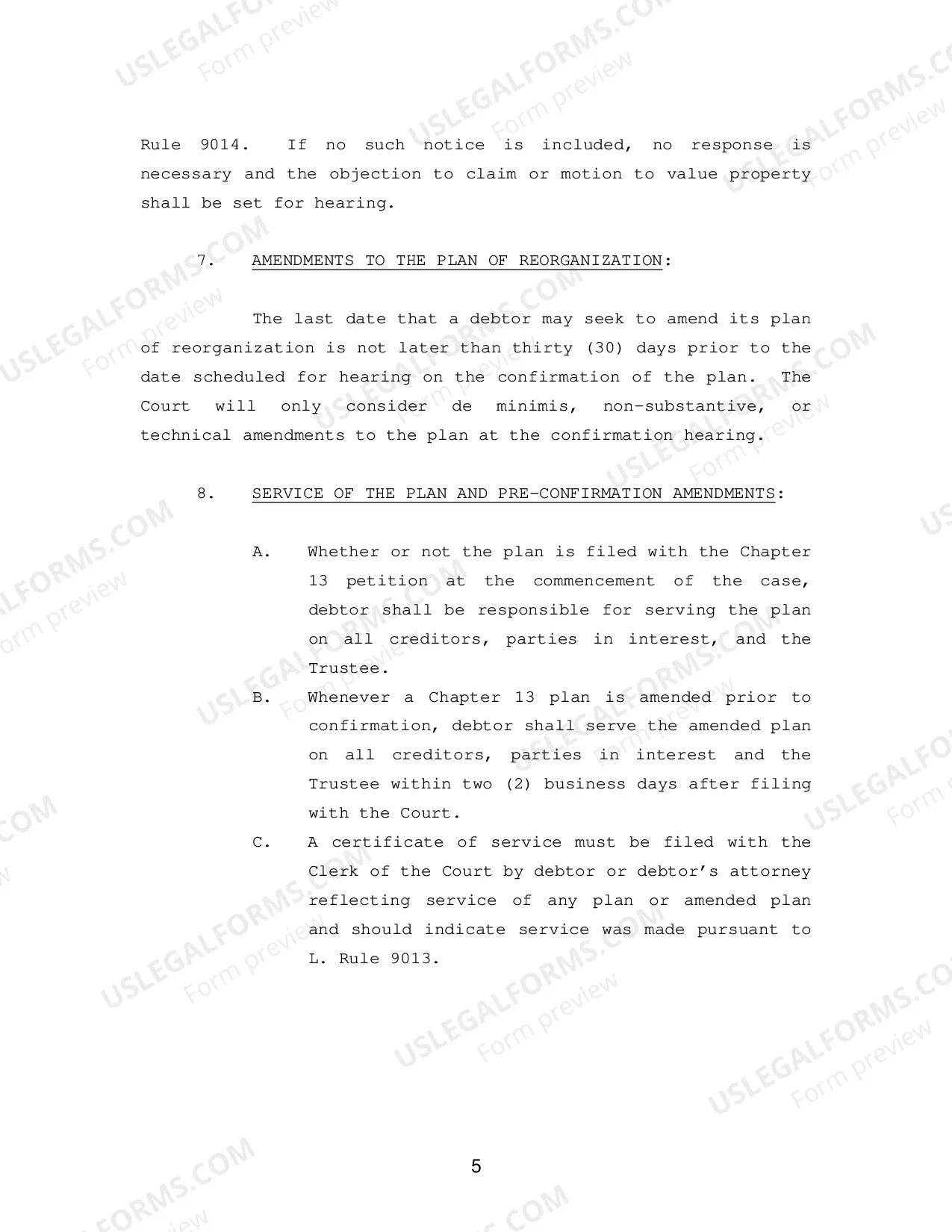 Preview Debtor(s) Chapter 13 Plan (Midland-Odessa)