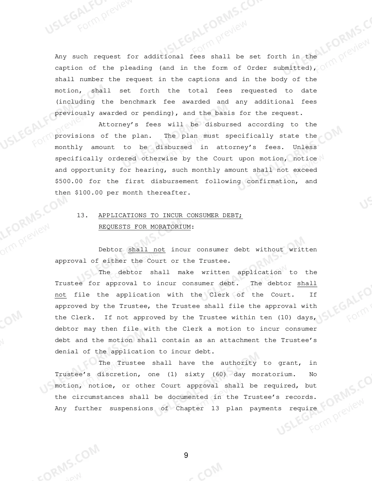 Preview Debtor(s) Chapter 13 Plan (Midland-Odessa)