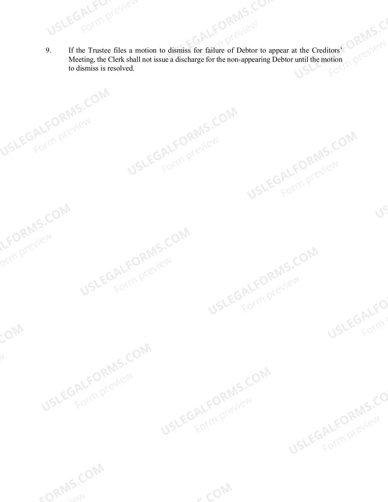 Preview Procedures for Obtaining Relief from Requirement to Attend 341 Meeting of Creditors