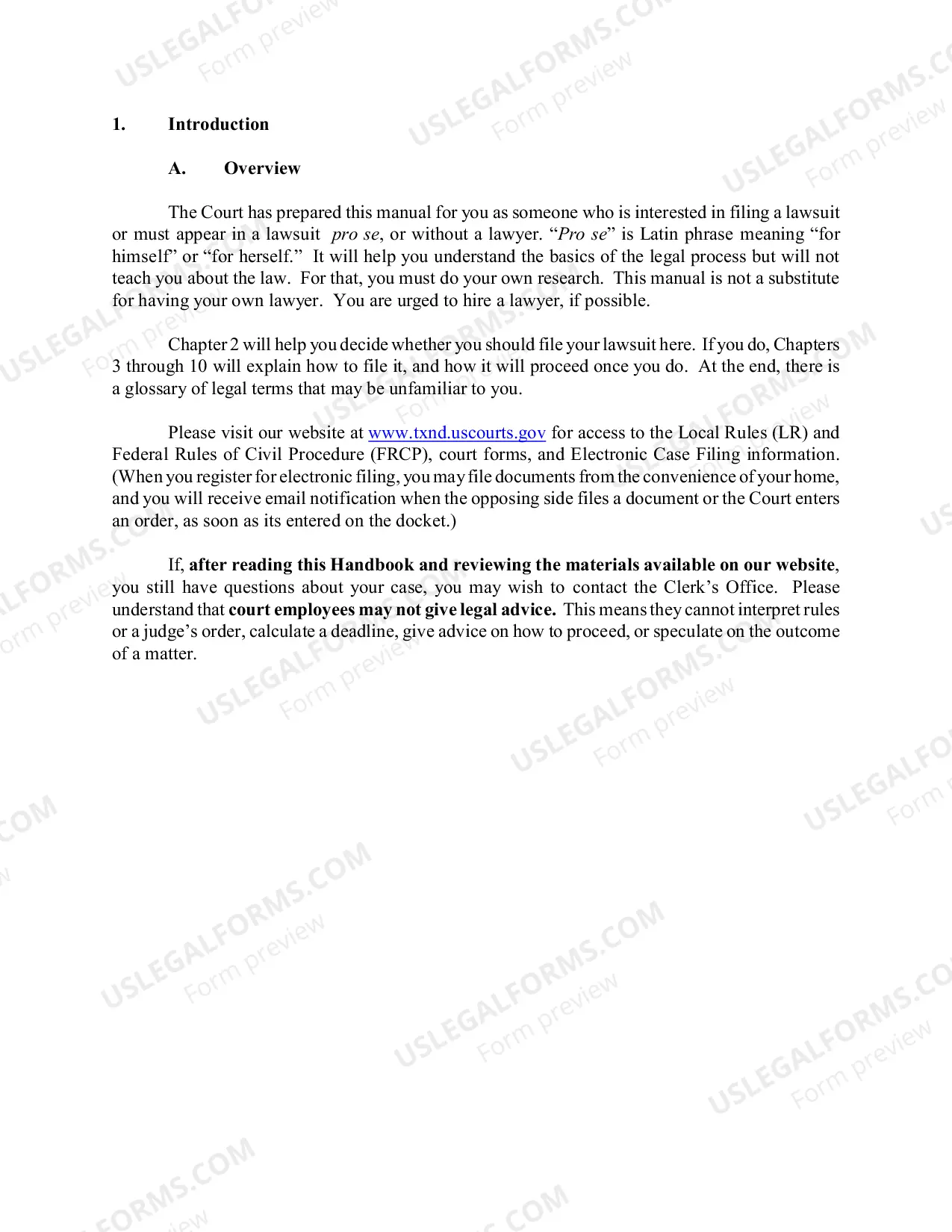 Preview Complaint (Civil)