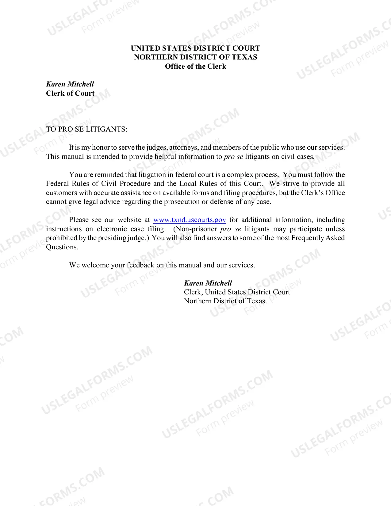 Preview Complaint (Civil)