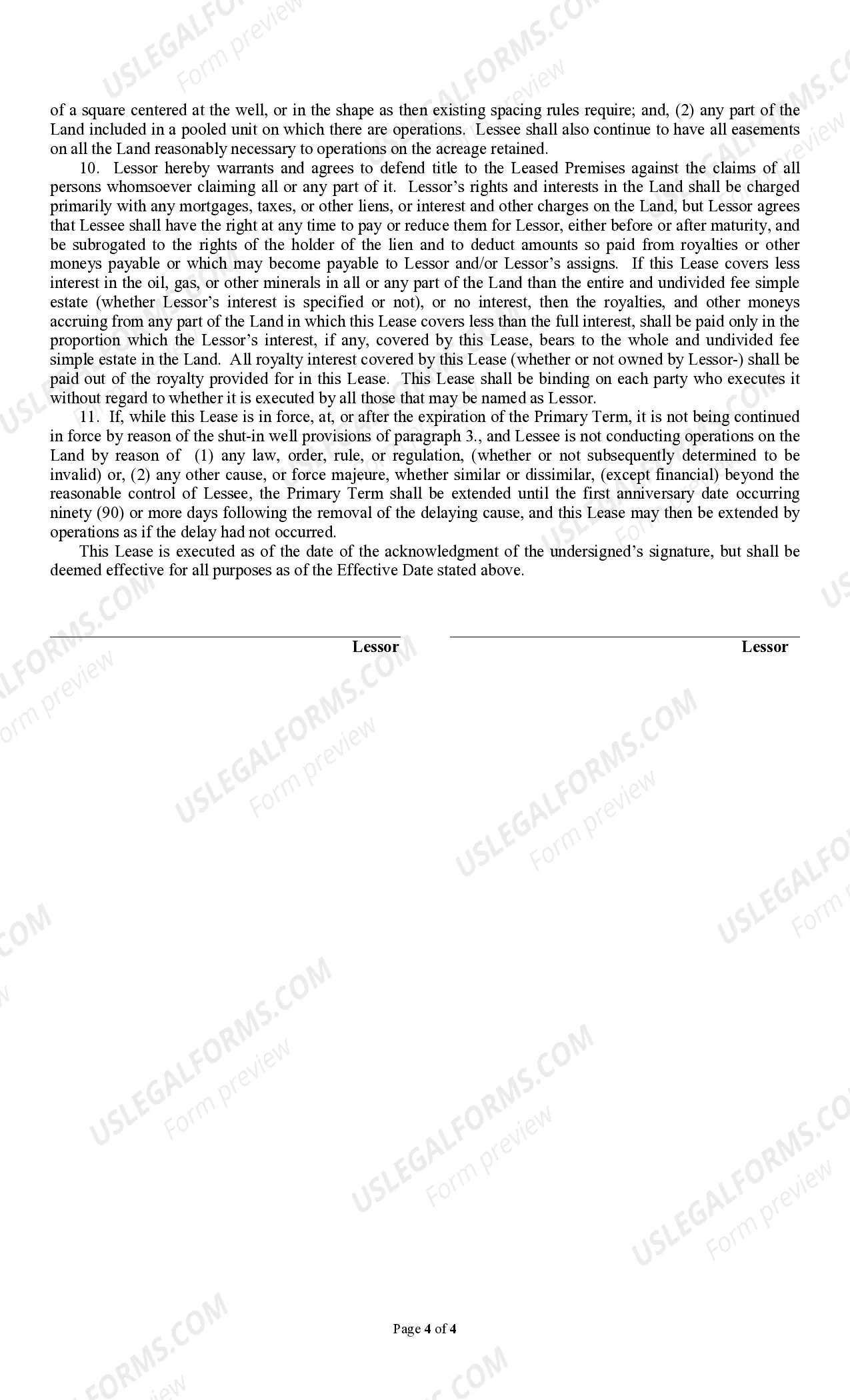 Preview Producers 88 (8/99) Paid Up Lease Pooling Provision