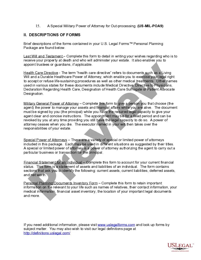 Preview Texas Essential Legal Life Documents for Military Personnel