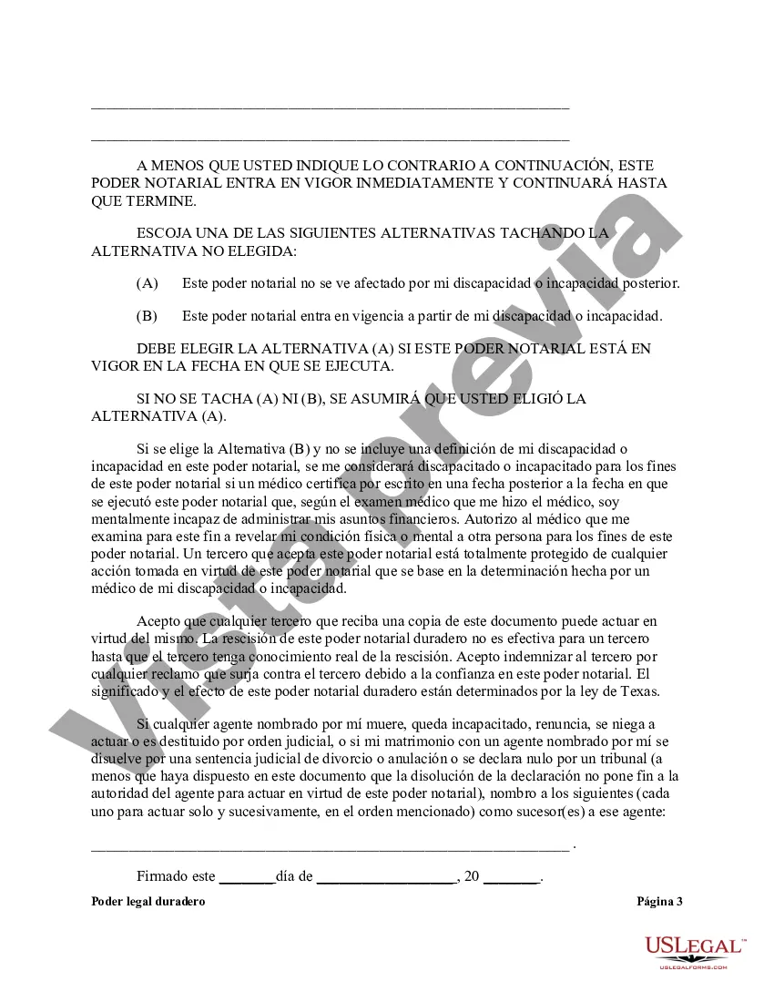 Preview Poder General Estatutario con Disposiciones Duraderas