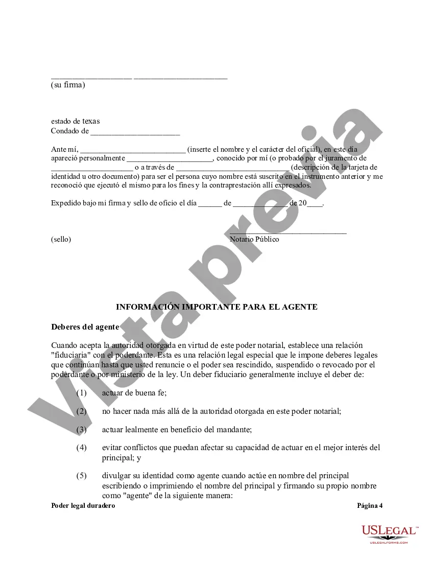 Preview Poder General Estatutario con Disposiciones Duraderas