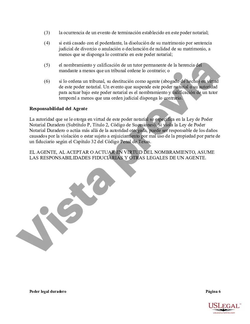 Preview Poder General Estatutario con Disposiciones Duraderas