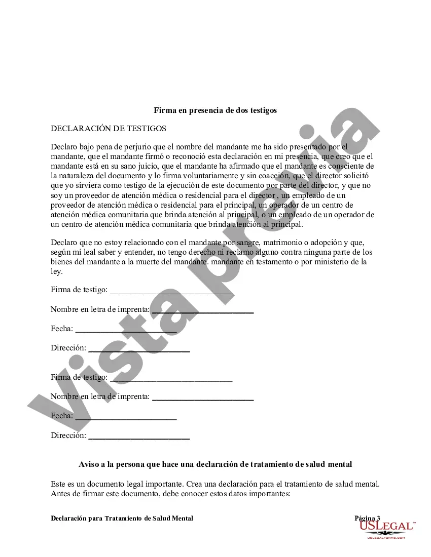 Preview Declaración para Tratamiento de Salud Mental