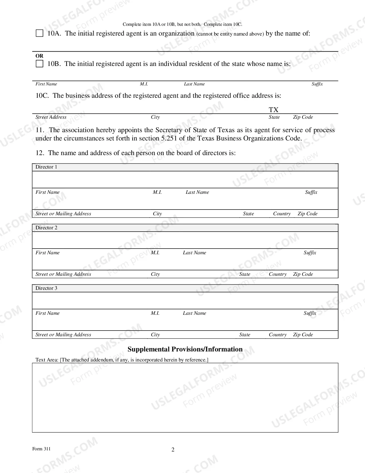 Preview Application For Registration of A Foreign Professional Association