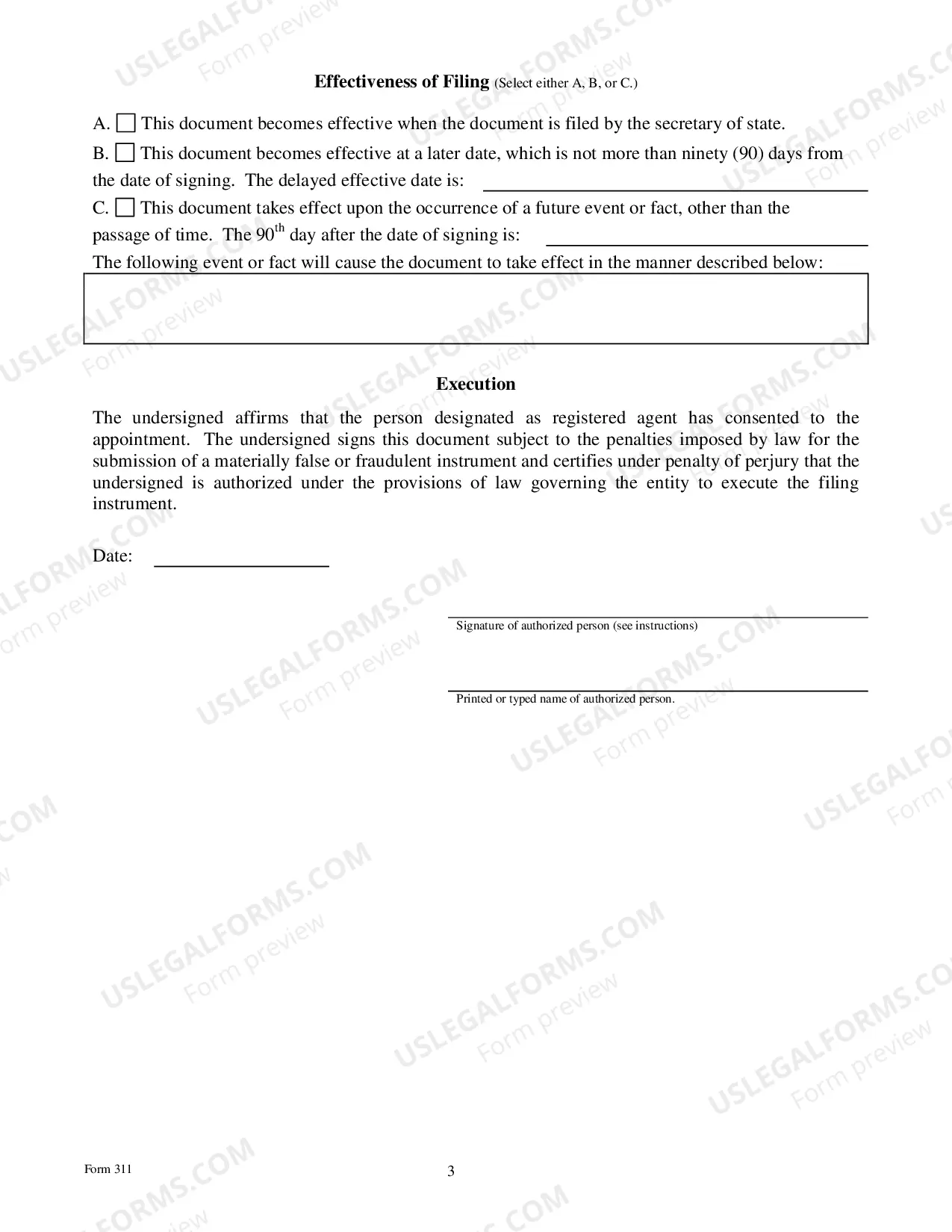 Preview Application For Registration of A Foreign Professional Association