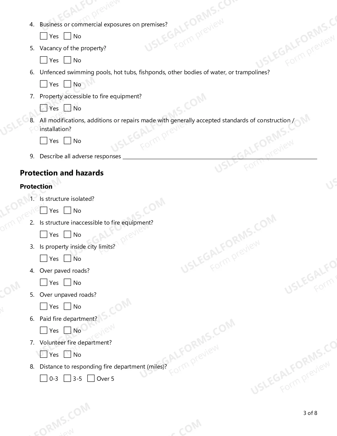 Preview Residential Property Condition Evaluation Report (VIP2)