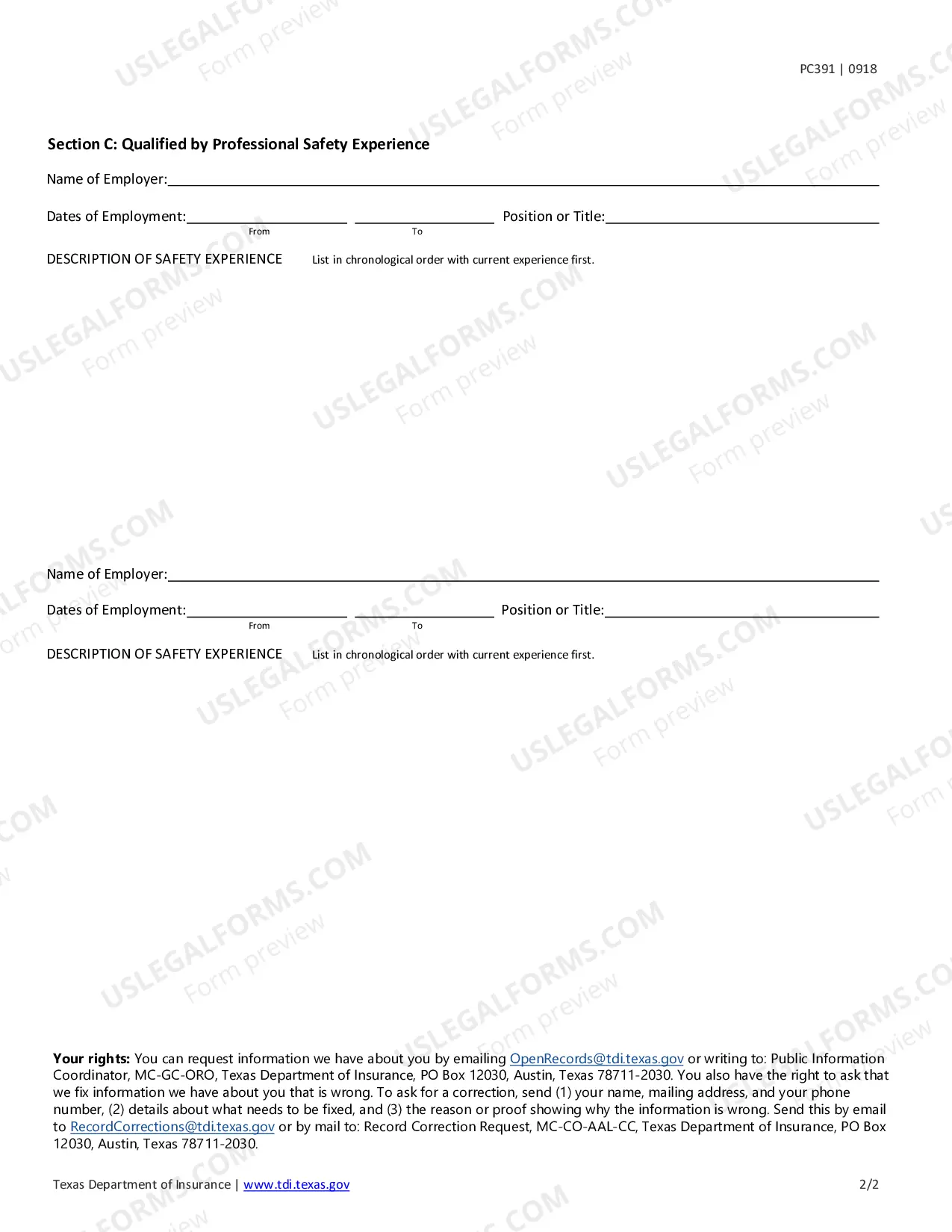 Preview Field Safety Representative with a Specialty in Hospitals Qualification Review