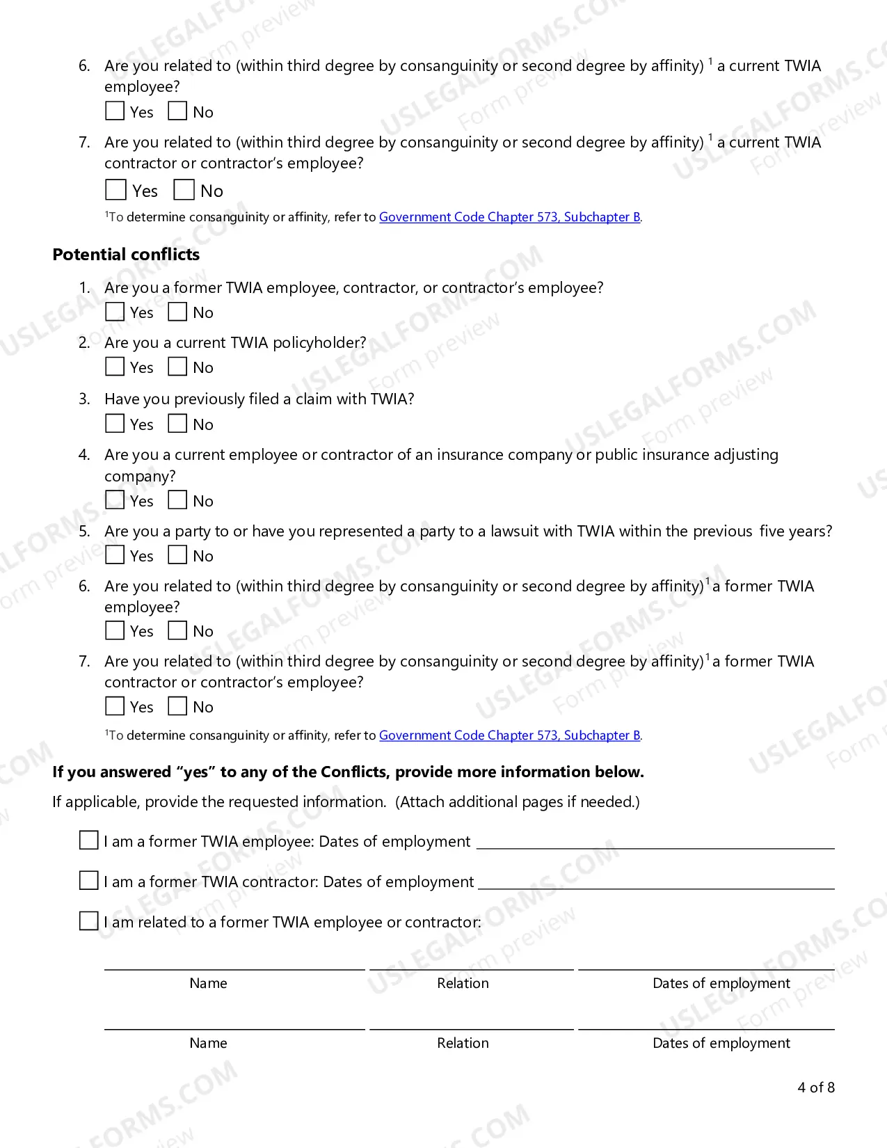 Preview Request for Application - Appraisal Umpires
