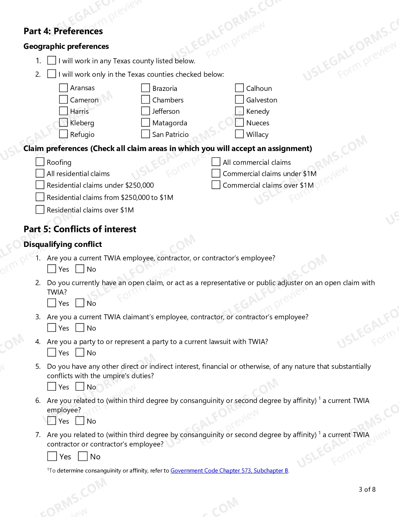 Preview Request for Application - Mediators