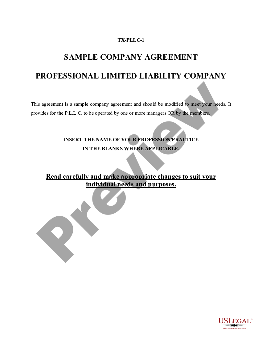 Texas Llc Operating Agreement Template