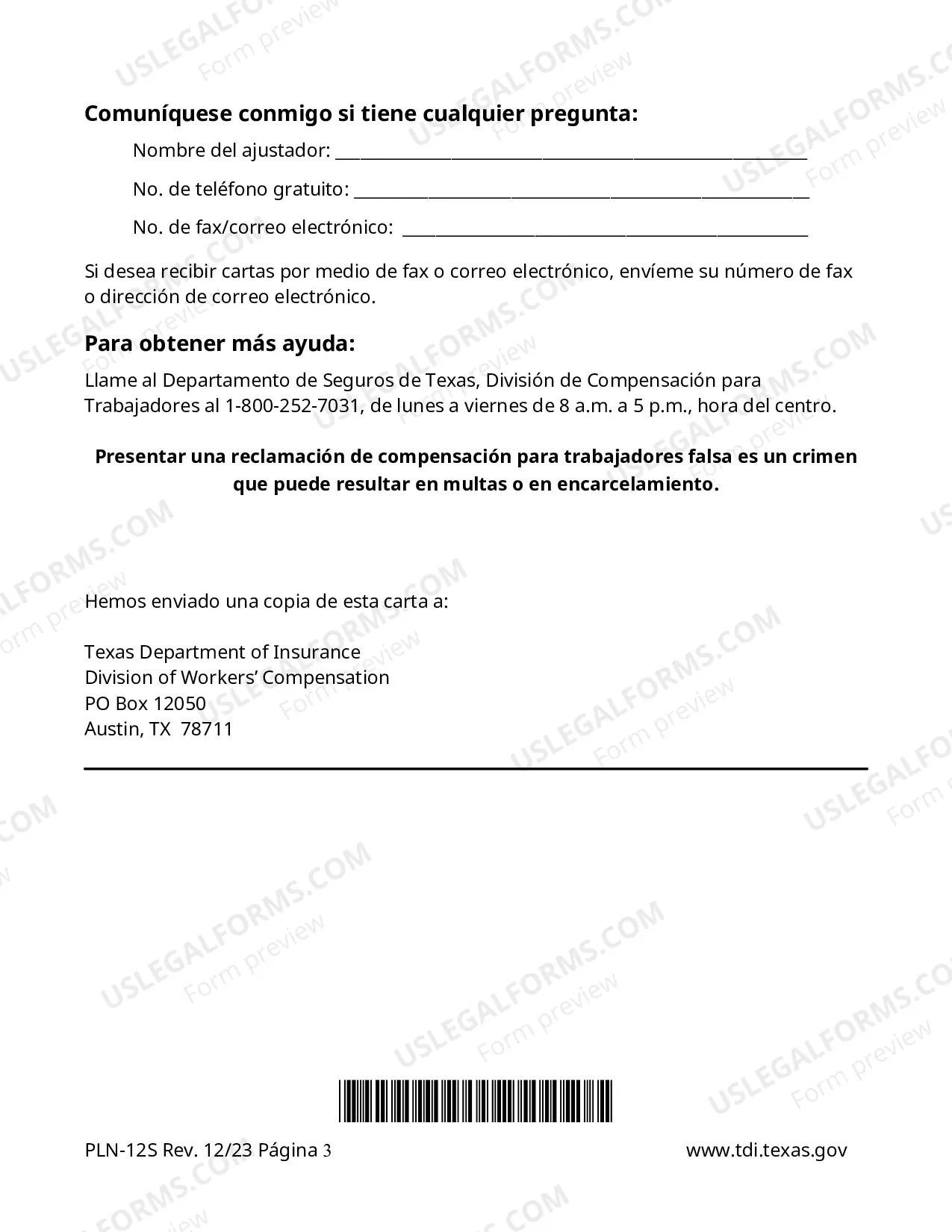 Preview Notice of Potential Entitlement to Workers' Compensation Death Benefits