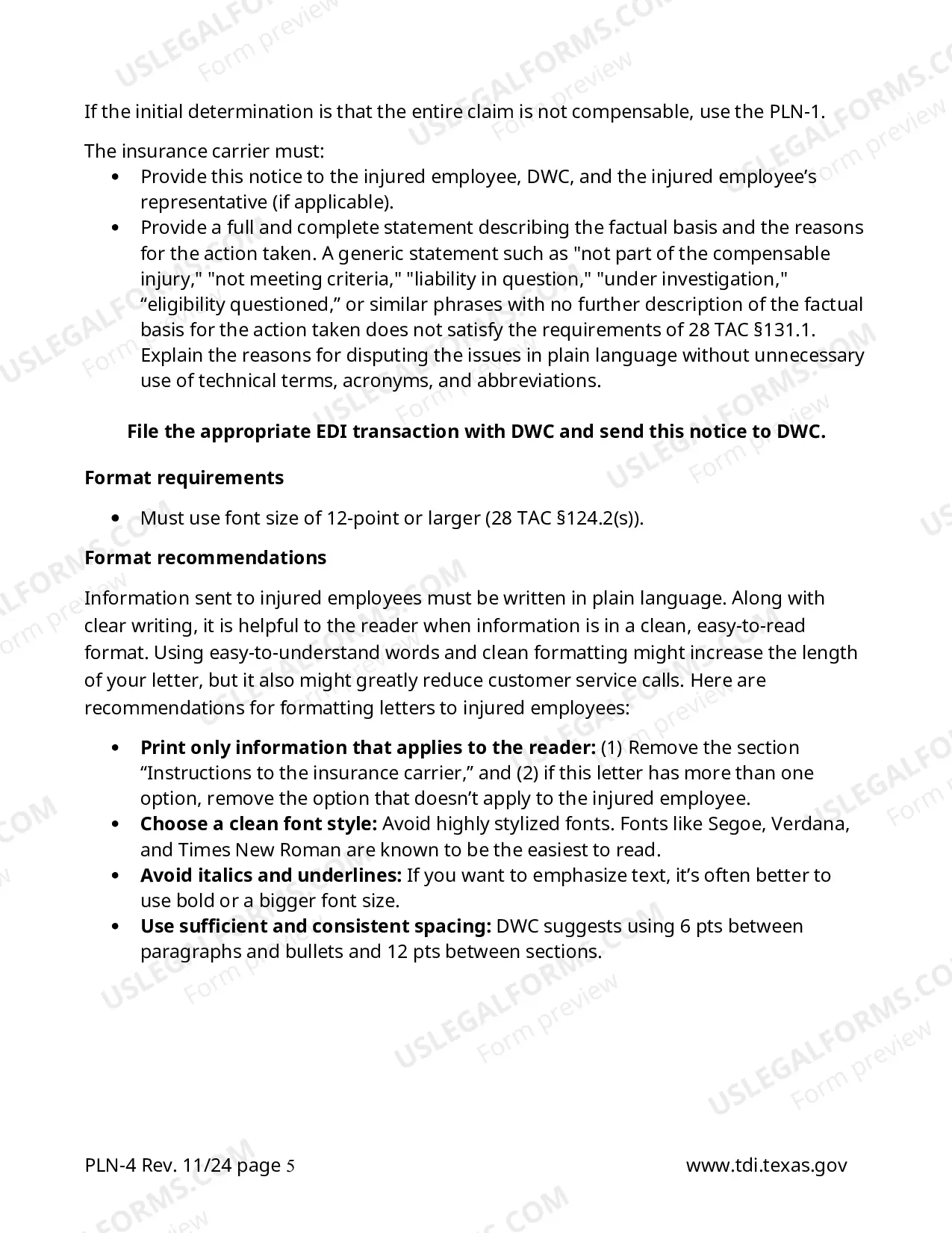 Preview Notice Regarding Eligibility For Lifetime Income Benefits