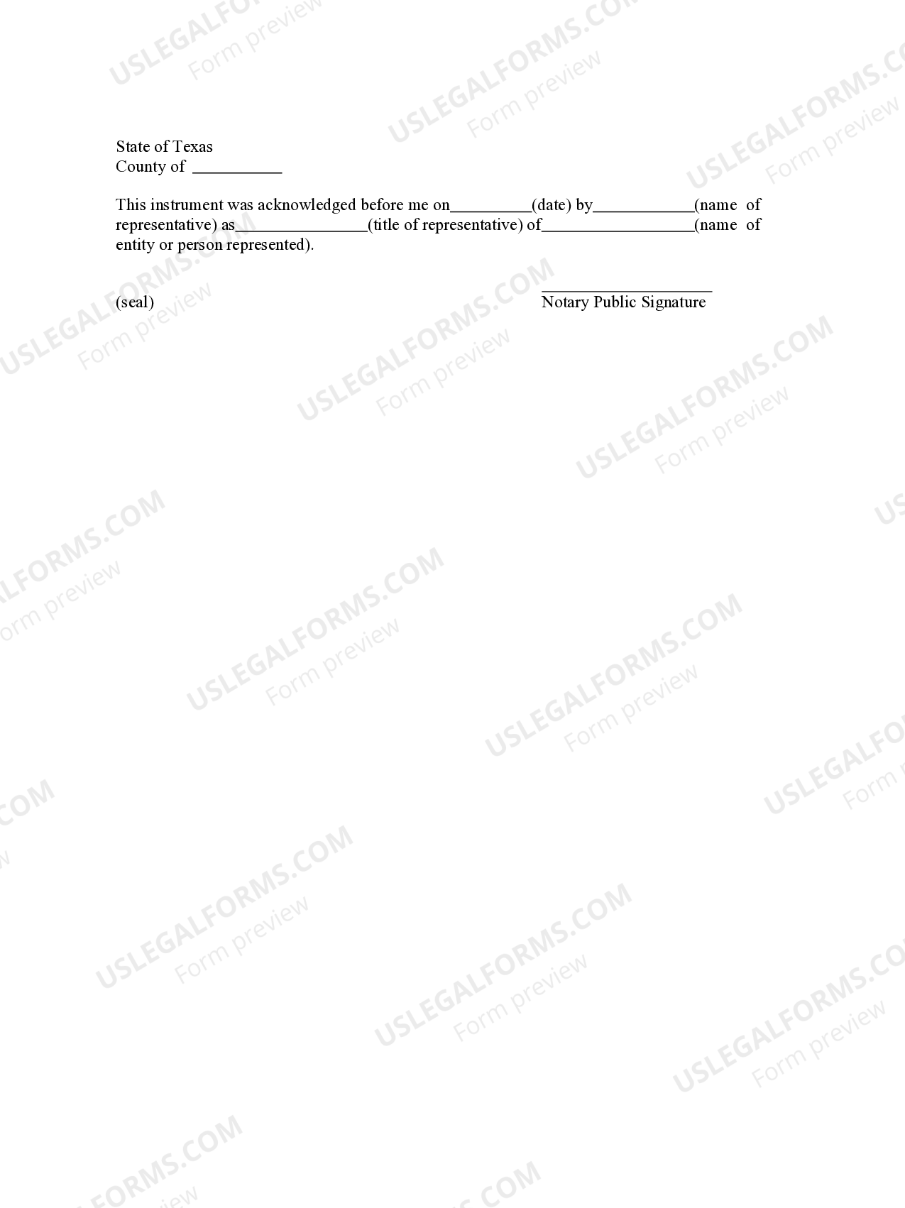 Sorm 203 Form.pdf Texas Acknowledgment by Public Officer | US Legal Forms