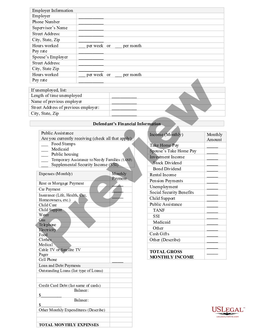 Texas Affidavit of Indigence | US Legal Forms