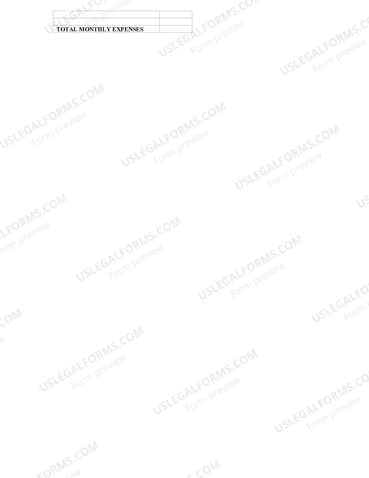 Preview Affidavit of Indigence