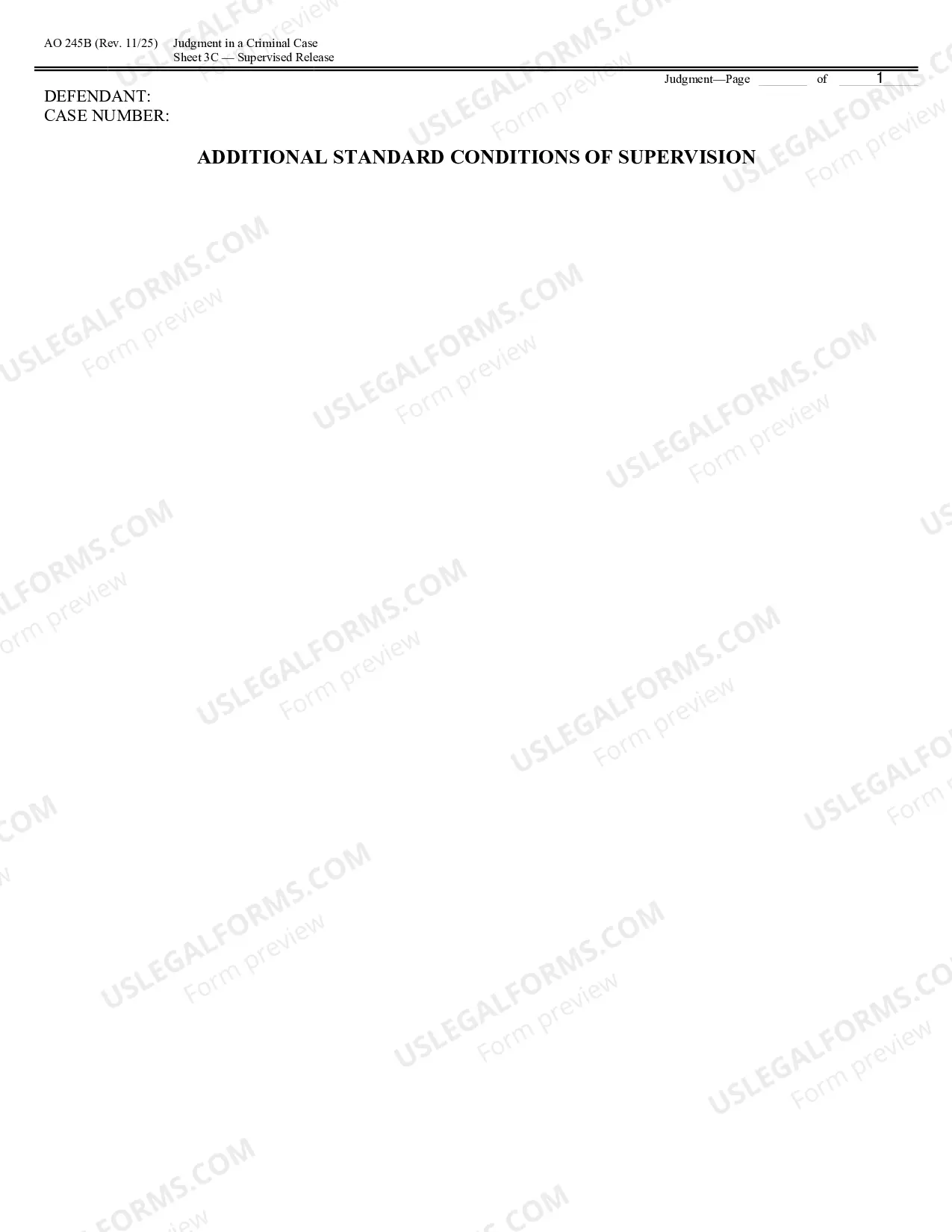 Preview Judgment in a Criminal Case
