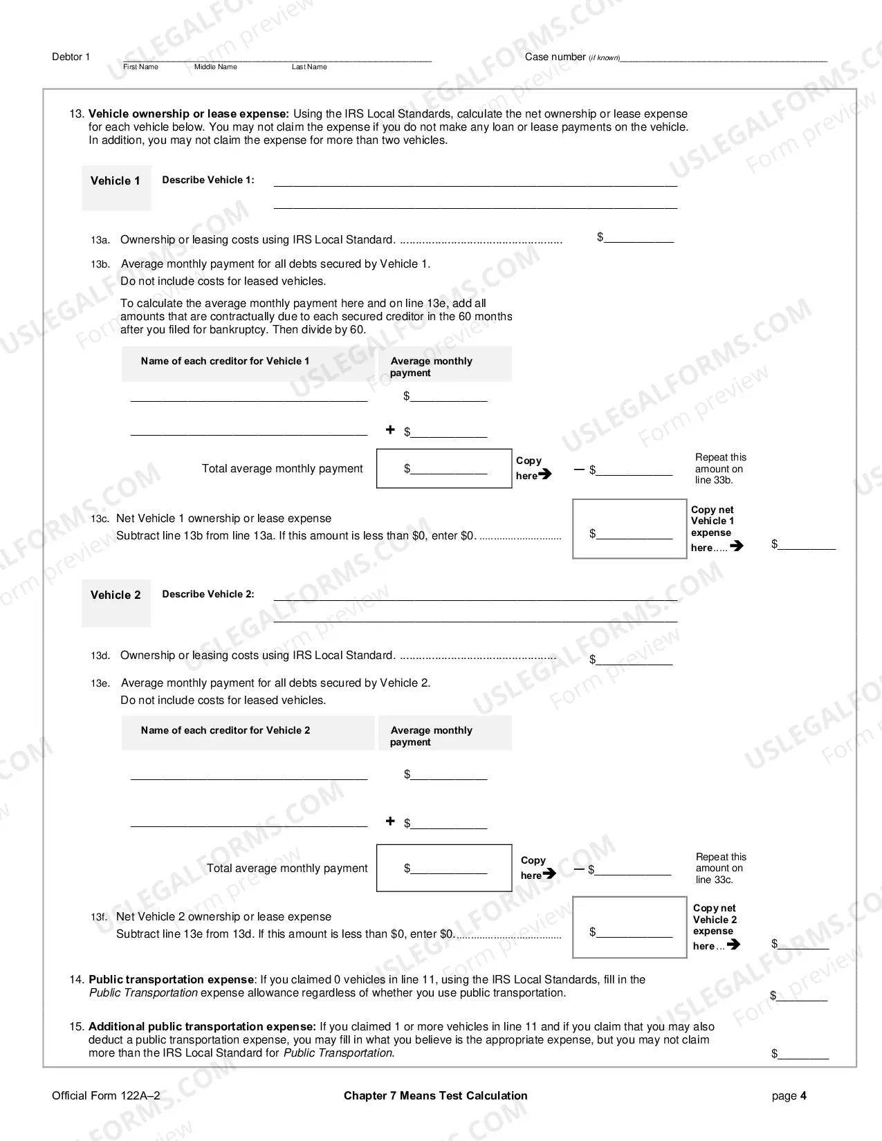 Preview Chapter 7 Means Test Calculation