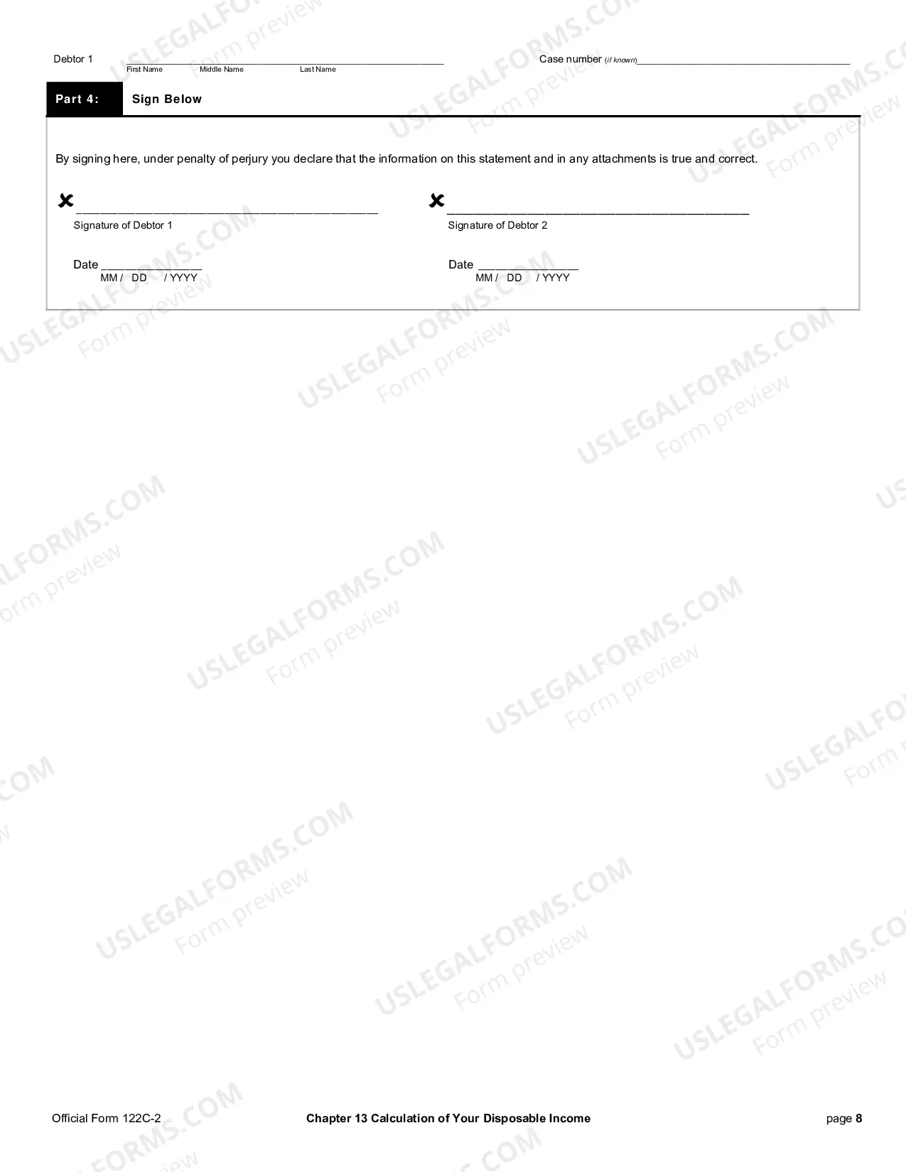 Preview Chapter 13 Calculation of Your Disposable Income