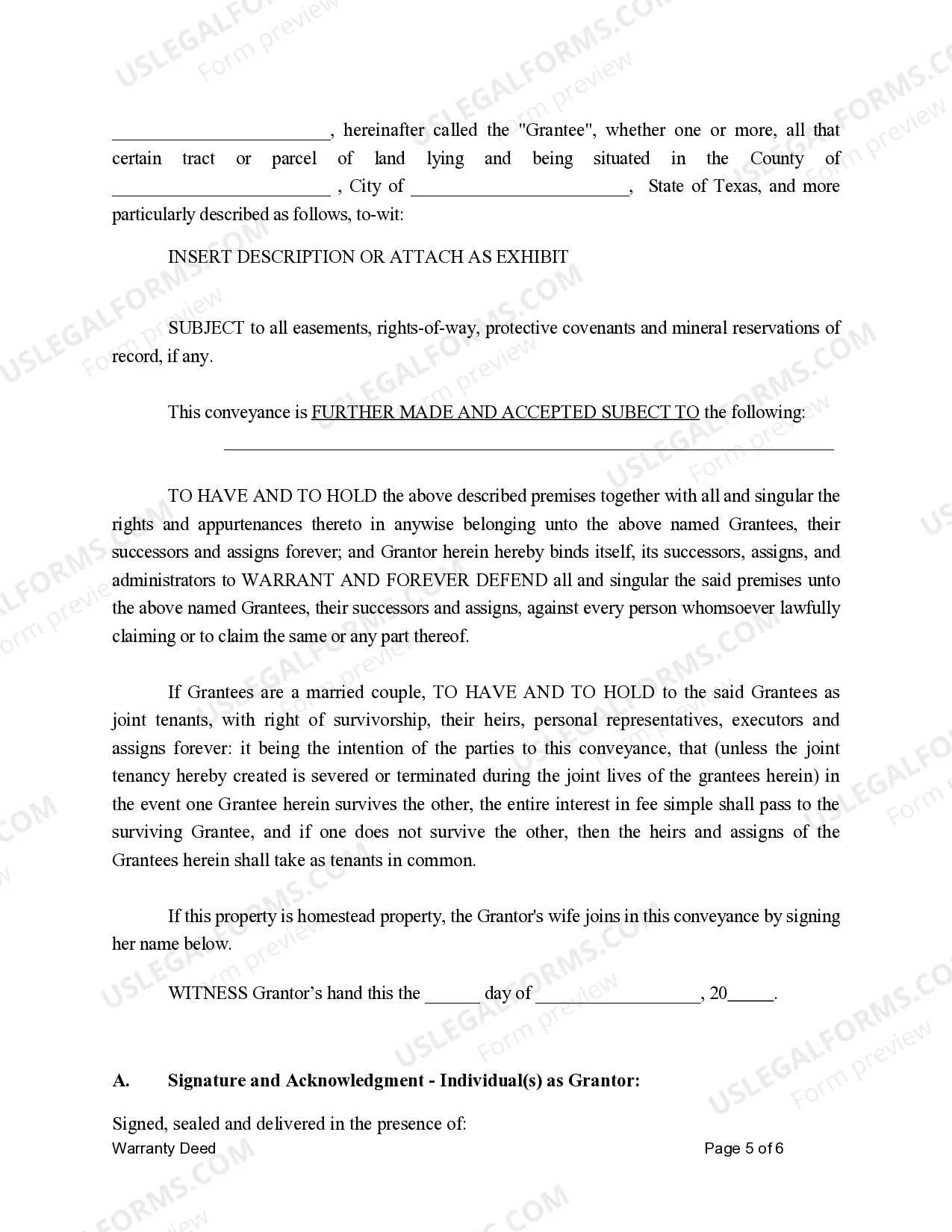 Preview Warranty Deed for Limited Partnership or LLC is the Grantor, or Grantee
