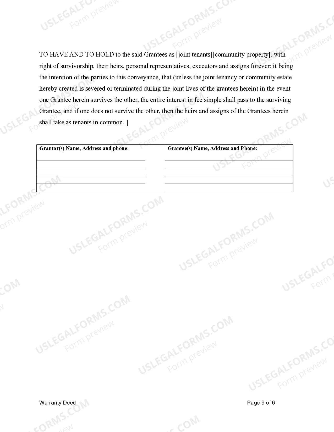 Preview Warranty Deed for Limited Partnership or LLC is the Grantor, or Grantee