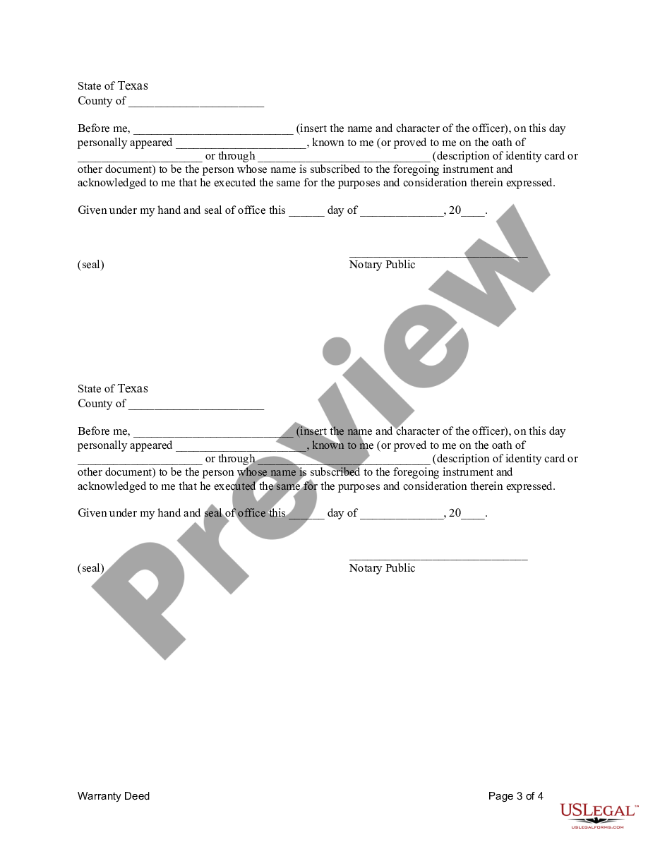 page 6 Warranty Deed for Three Individuals to One Individual with Reserved Life Estates preview