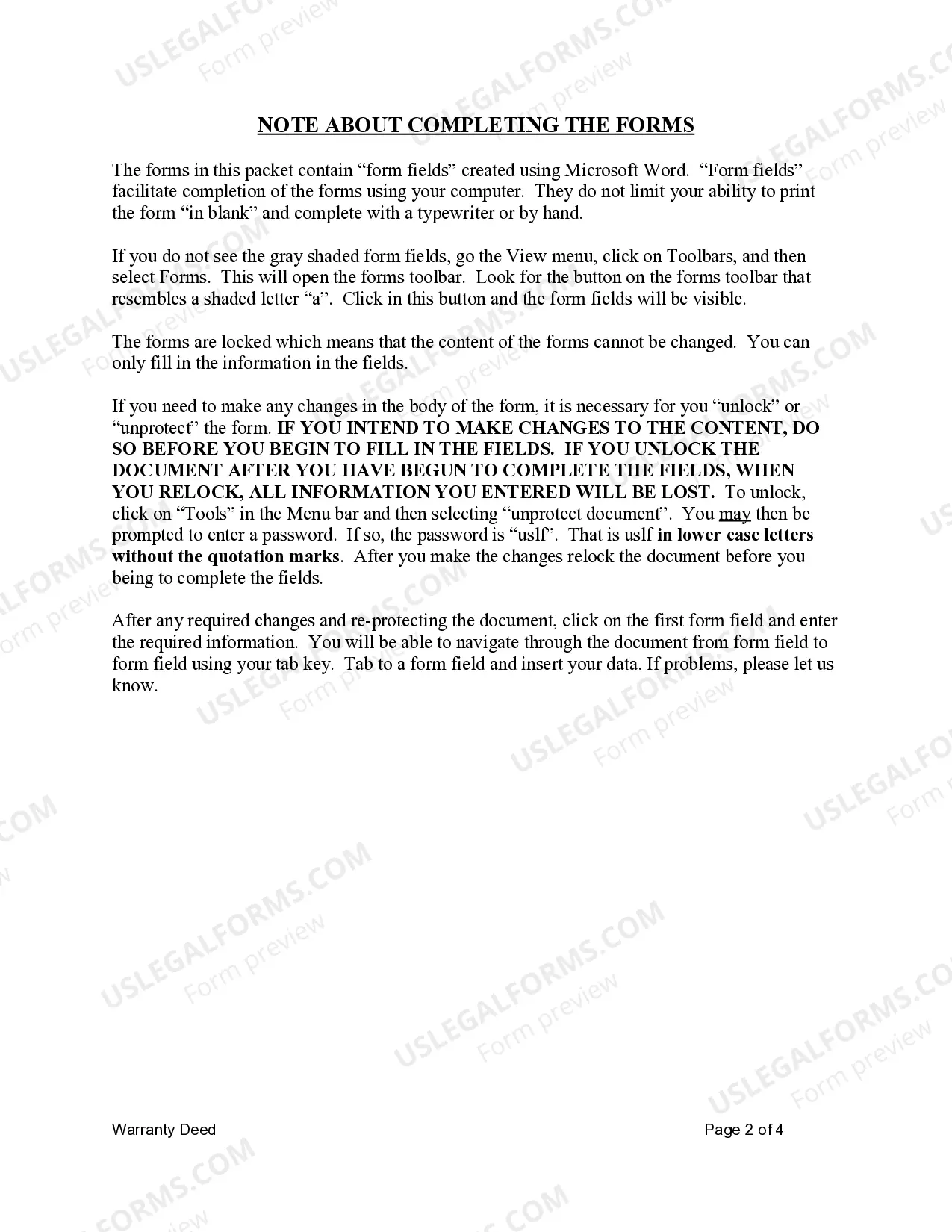Preview Warranty Deed for Three Individuals to One Individual with Reserved Life Estates
