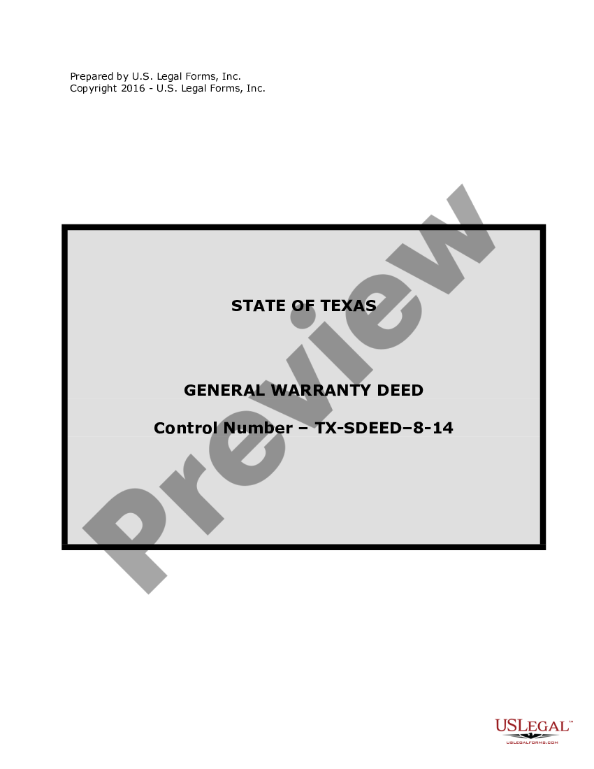 Texas General Warranty Deed For Individuals Or Husband And Wife To An Individual Or Individuals 9505