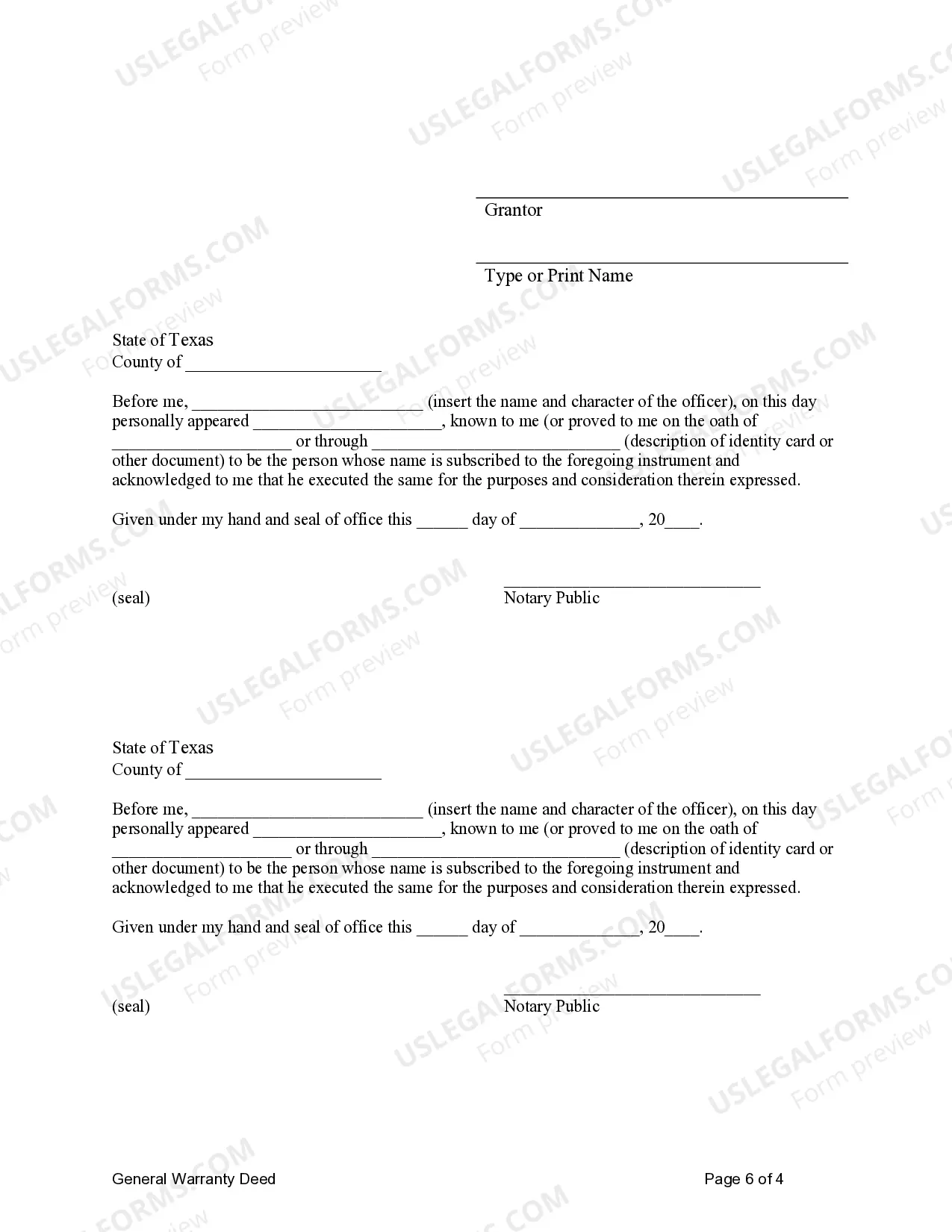 Preview General Warranty Deed for Three Individuals to Limited Partnership