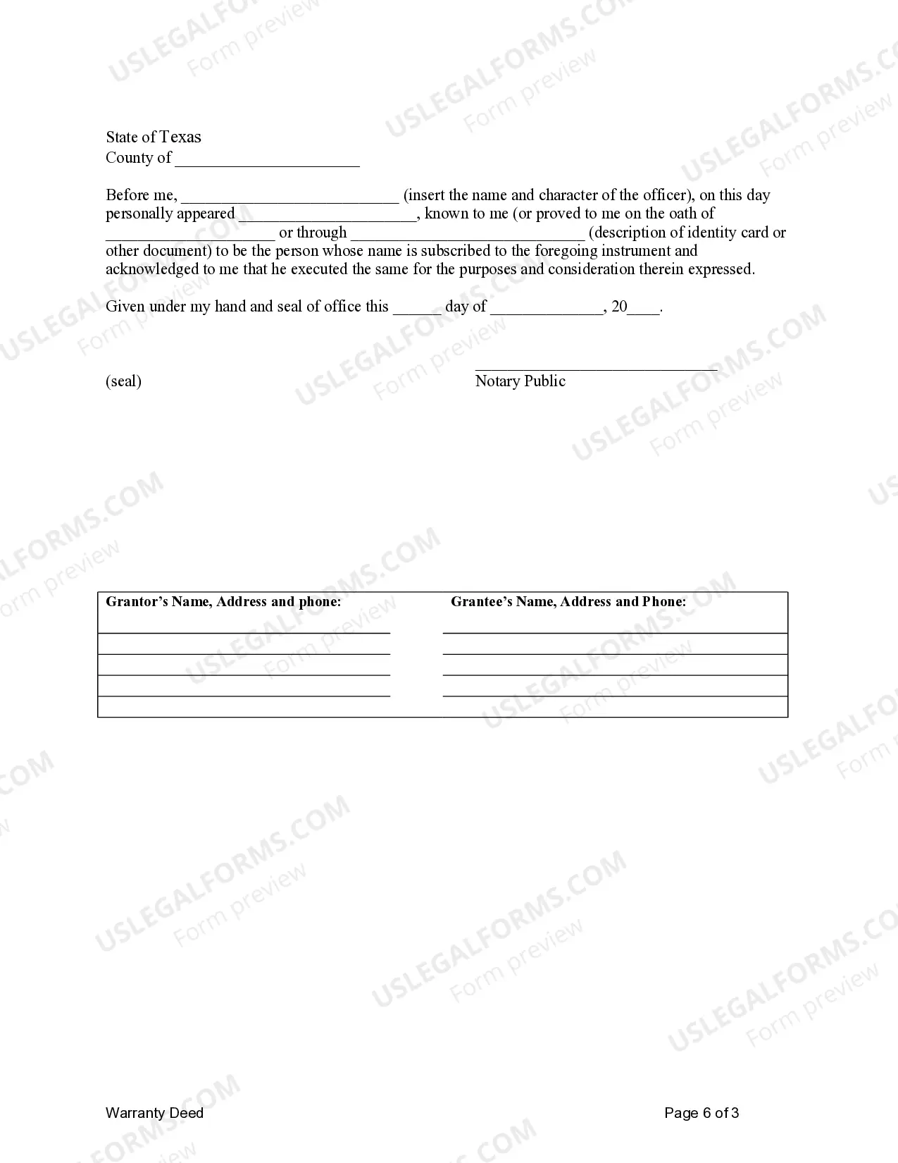 Preview Warranty Deed for Individual to Two (2) Individuals as Joint Tenants Subject to Reserved Life Estate