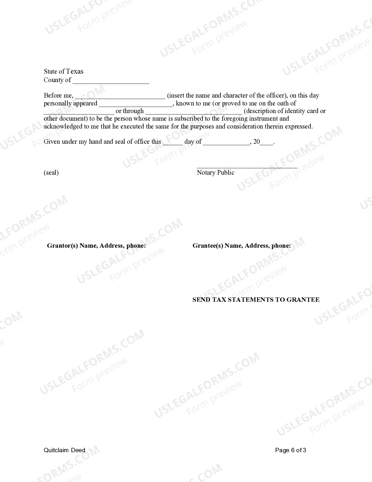 Preview Quitclaim Deed for Two Individuals to Individual