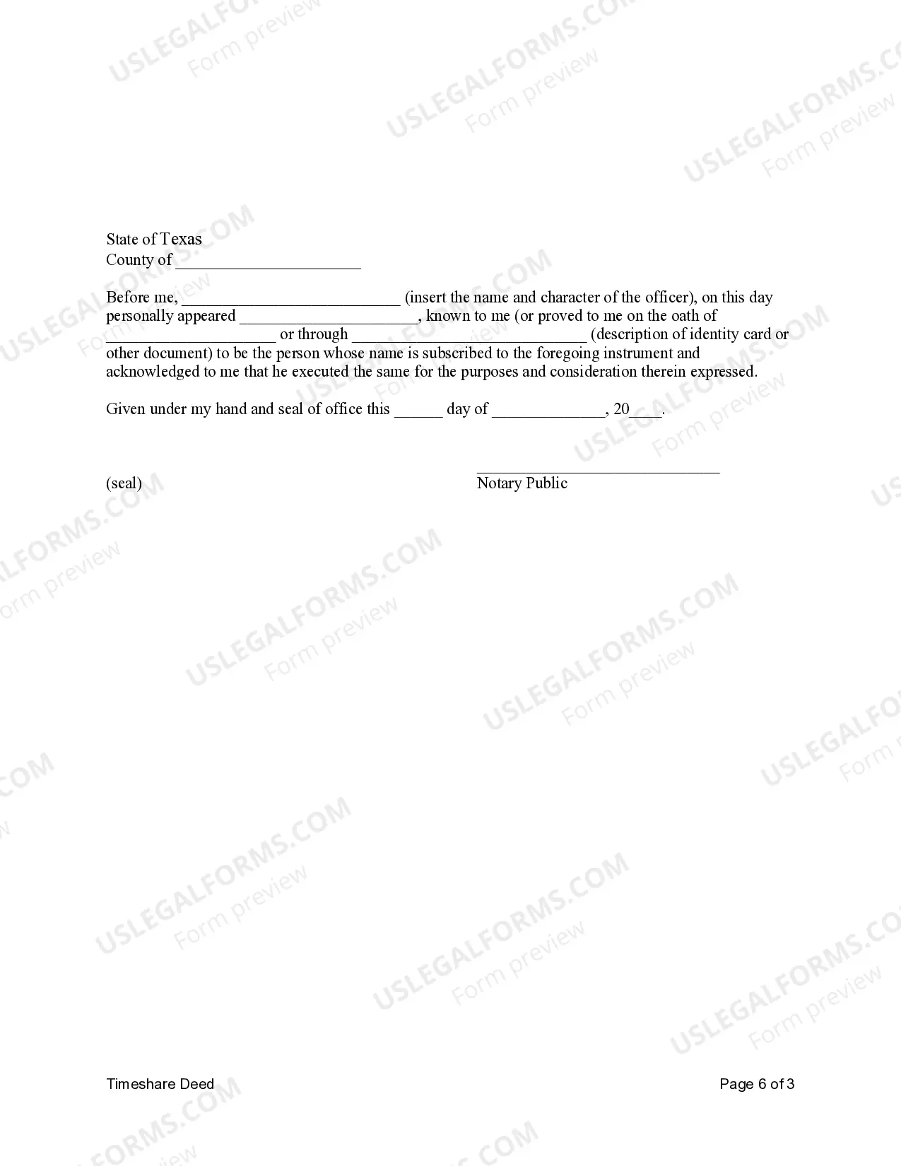 Preview Warranty Timeshare Deed for Individuals to Individuals