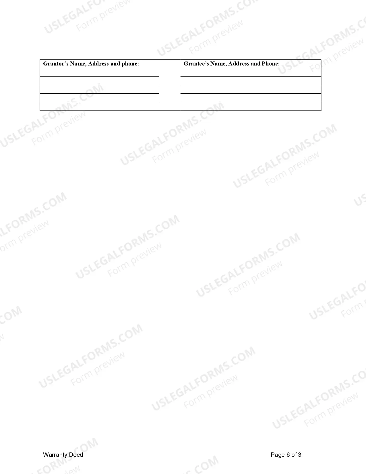 Preview Warranty Deed for Individual to Individual - Subject to Retained Life Estate