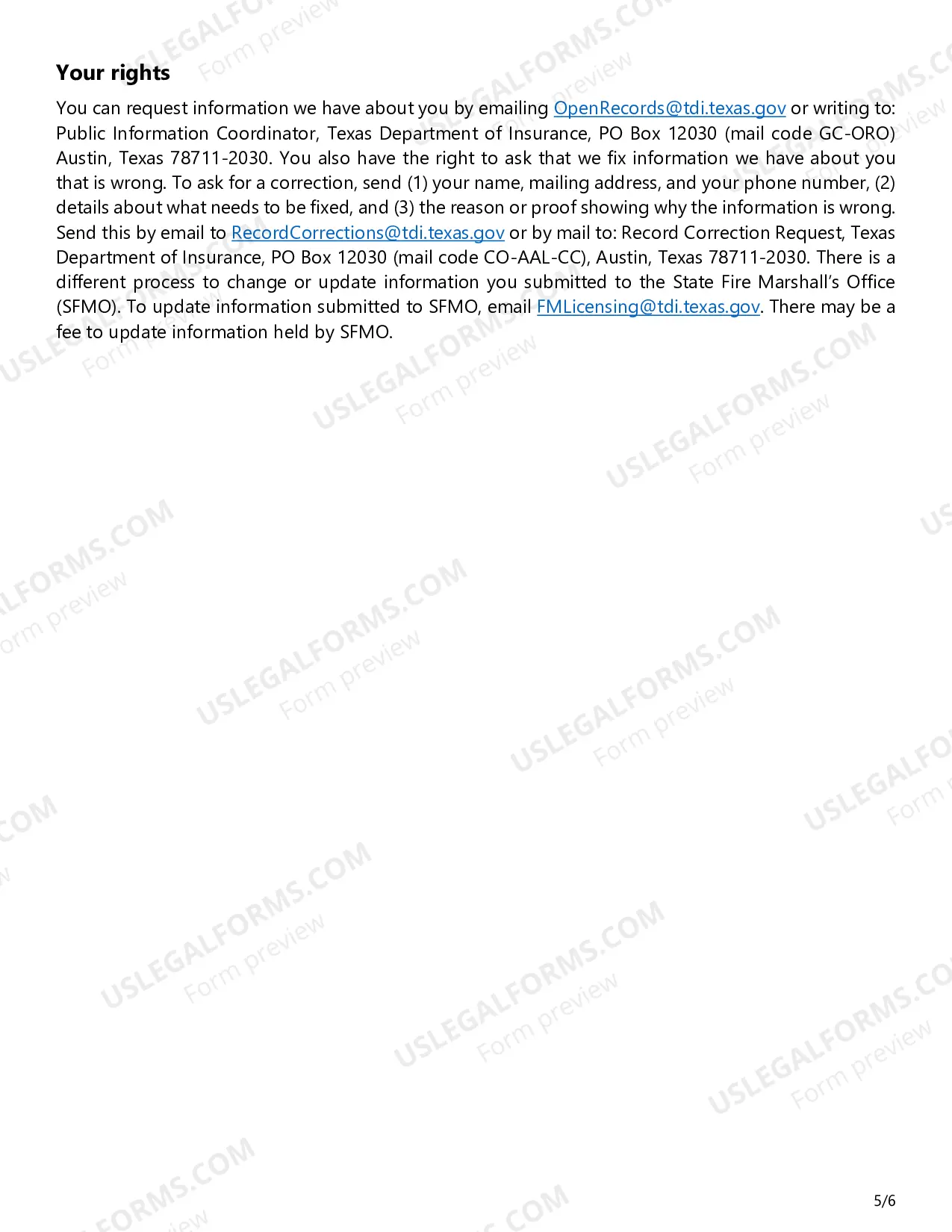 Preview Fire Extinguisher License Application