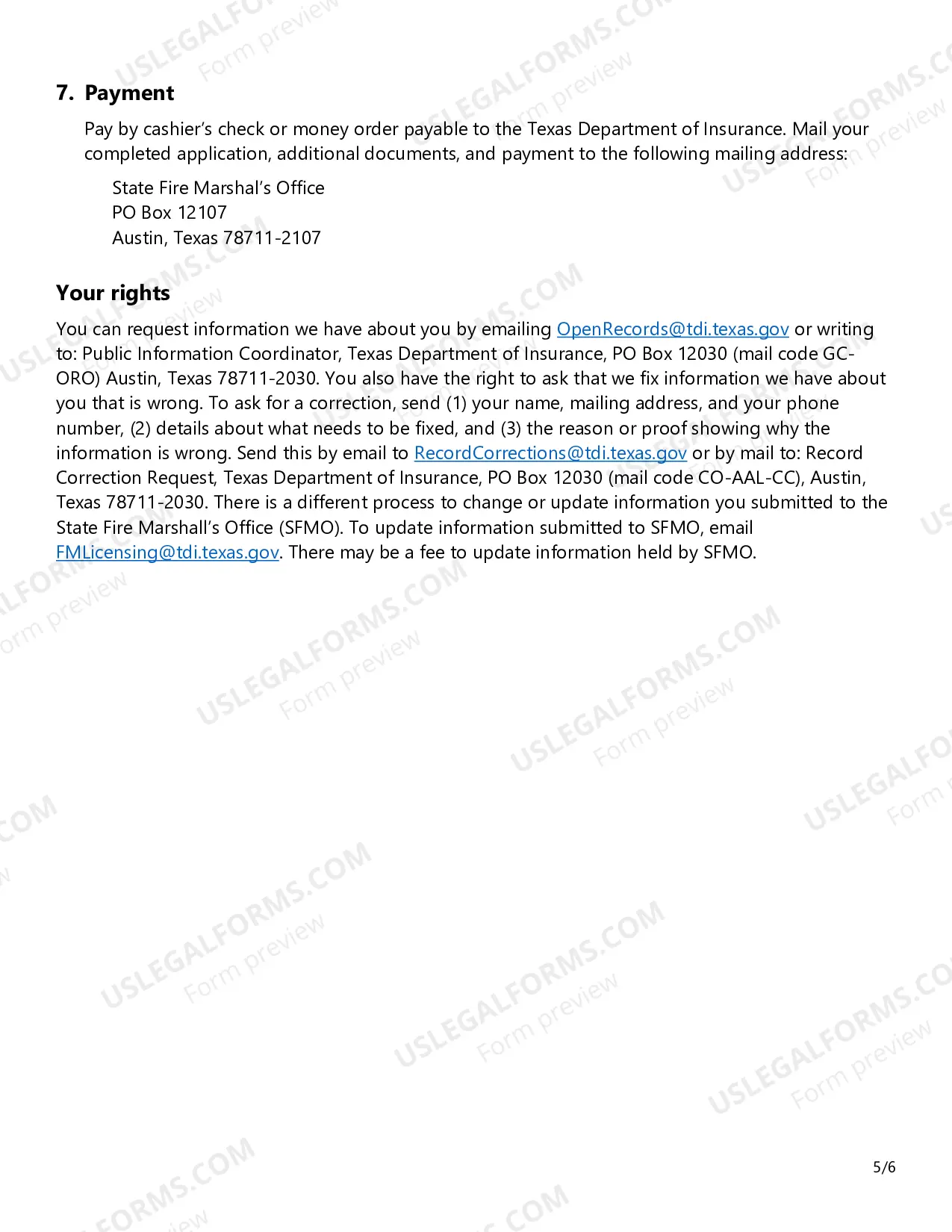 Preview Application for Fireworks License and / or Permit