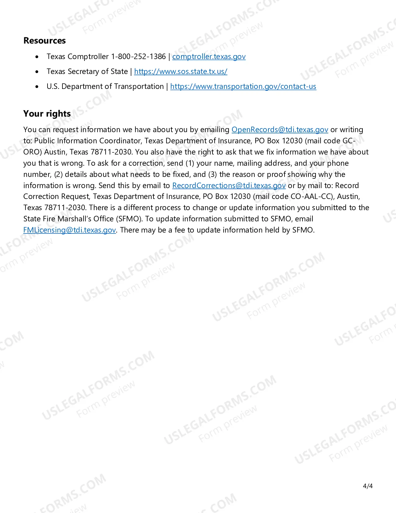 Preview Renewal Application - Hydrostatic Testing Certificate of Registration