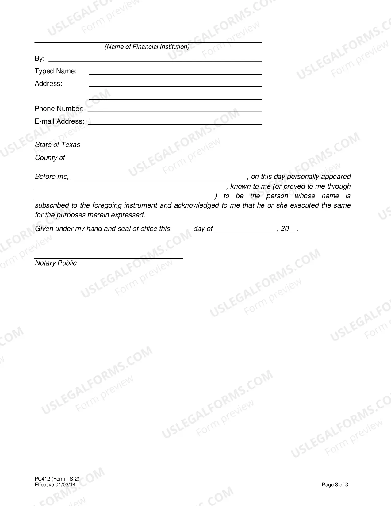 Preview Tripartite Agreement (Form T-S2)