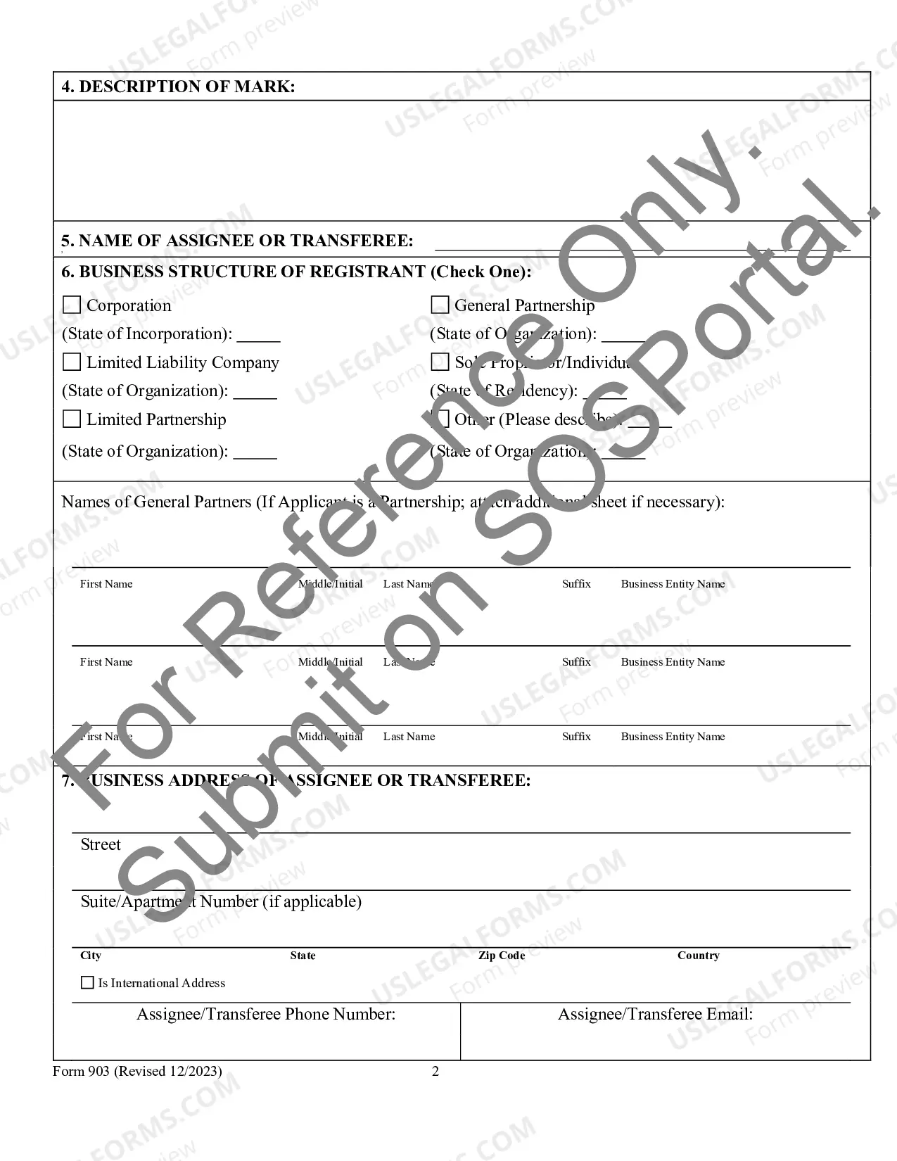 Preview Assignment of A Trade Or Service Mark