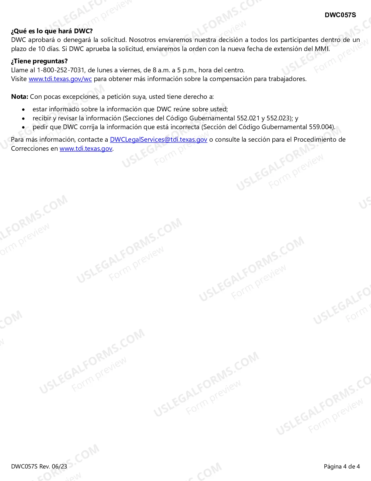Preview Solicitud para Extension de la Fecha para el Mejoramiento Maximo Medico (Maximum Medical Improvement -MMI, por su nombre y siglas en ingles) por una Cirugia de la Columna Vertebral